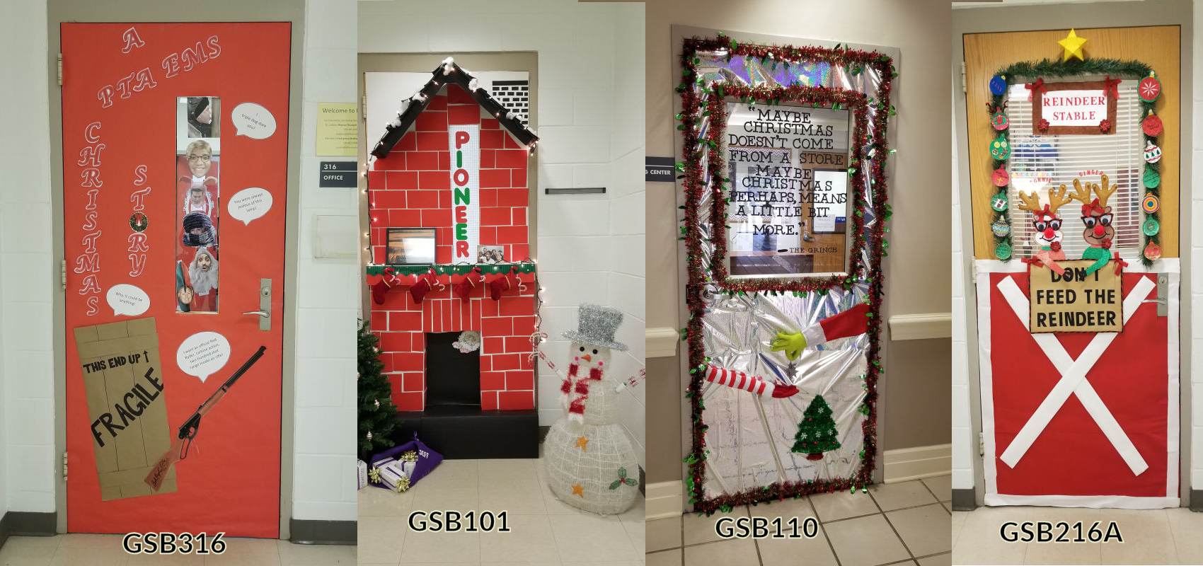 2017 Holiday Door Decoration Winners - Jefferson State Community ...