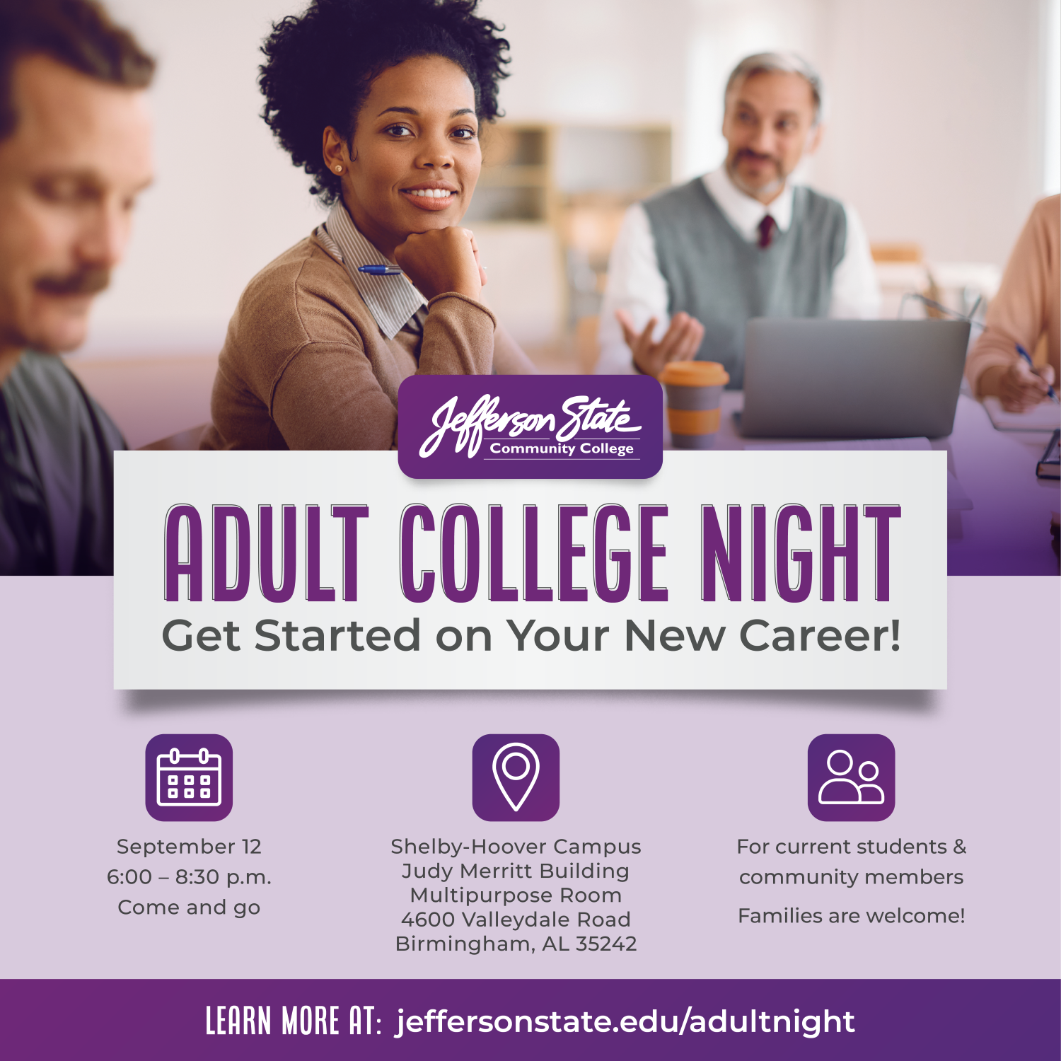 JSCC Hosts College Night for Adults - Jefferson State Community College