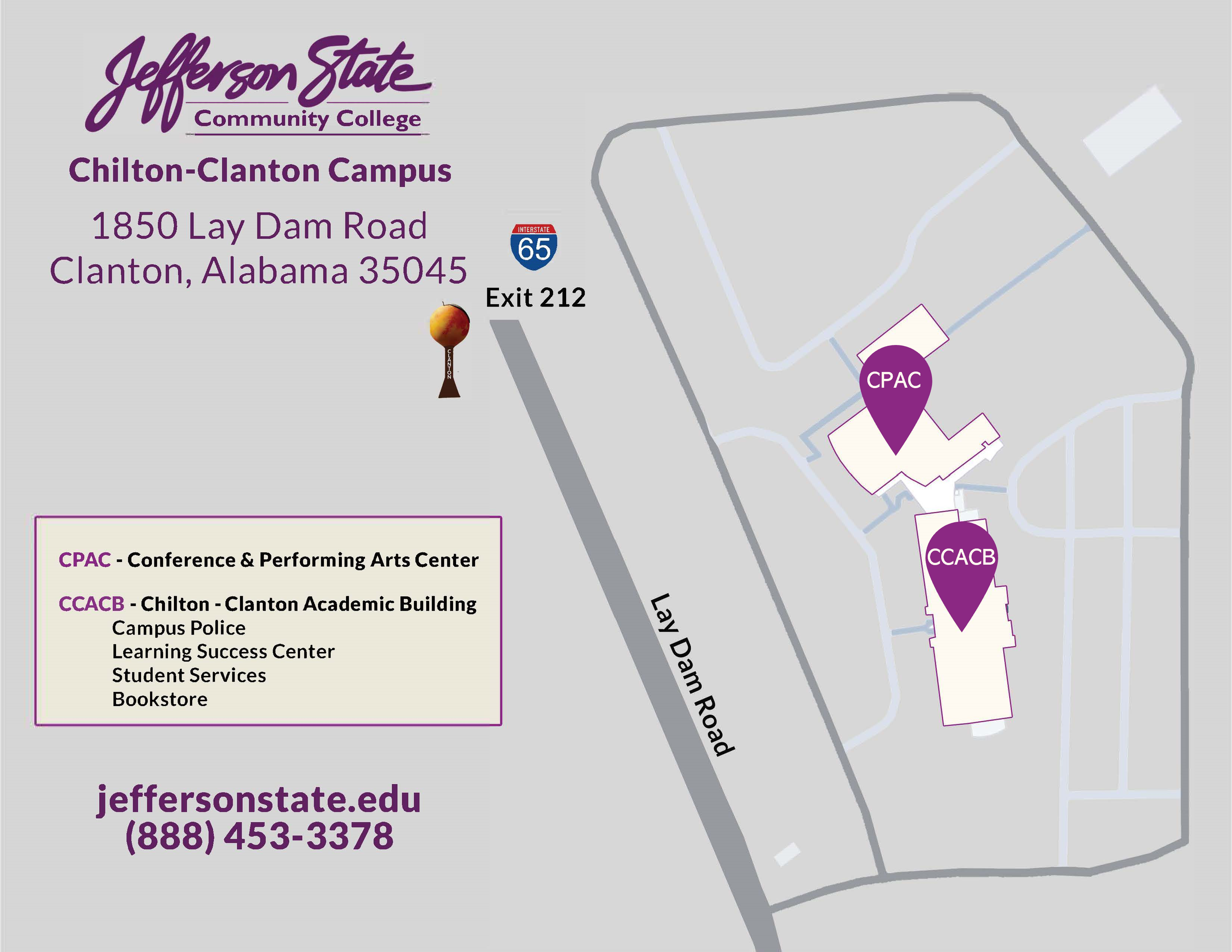 Chilton Clanton Campus Map 4